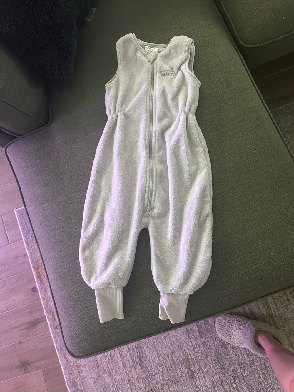Halo Toddler LUXE Gray Fleece Sleeper